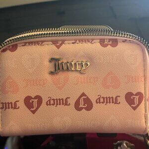 Juicy Powder Blush Heart double sided wallet